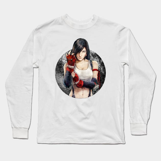 Tifa Lockhart is on your chest Long Sleeve T-Shirt by barrettbiggers